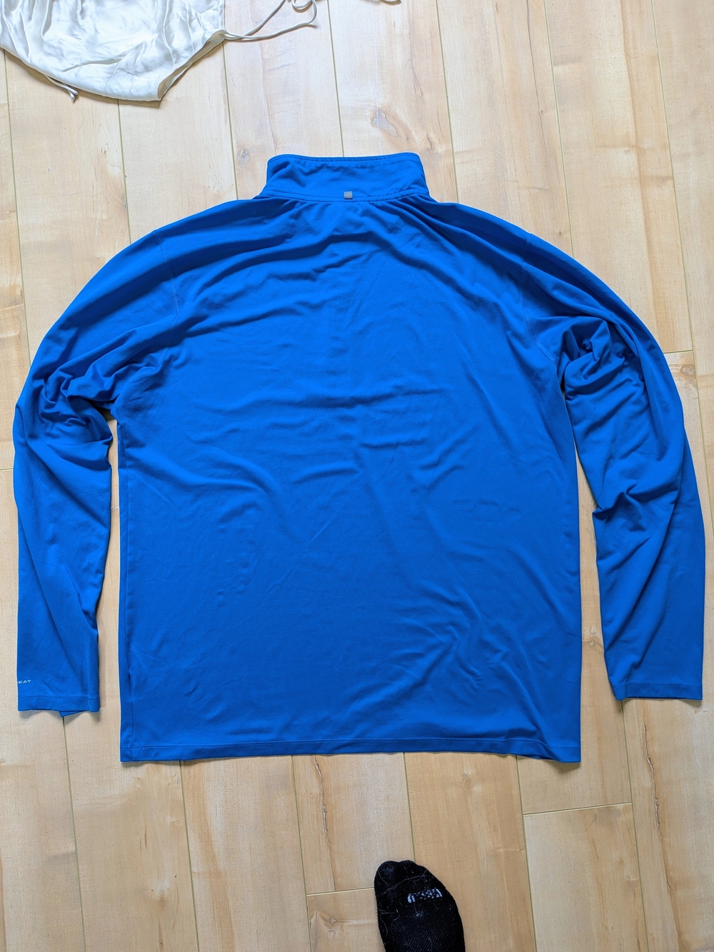 Columbia Men's Blue Quarter-Zip Performance  Sweat Wicking Lining Outerwear - Picture 3 of 4